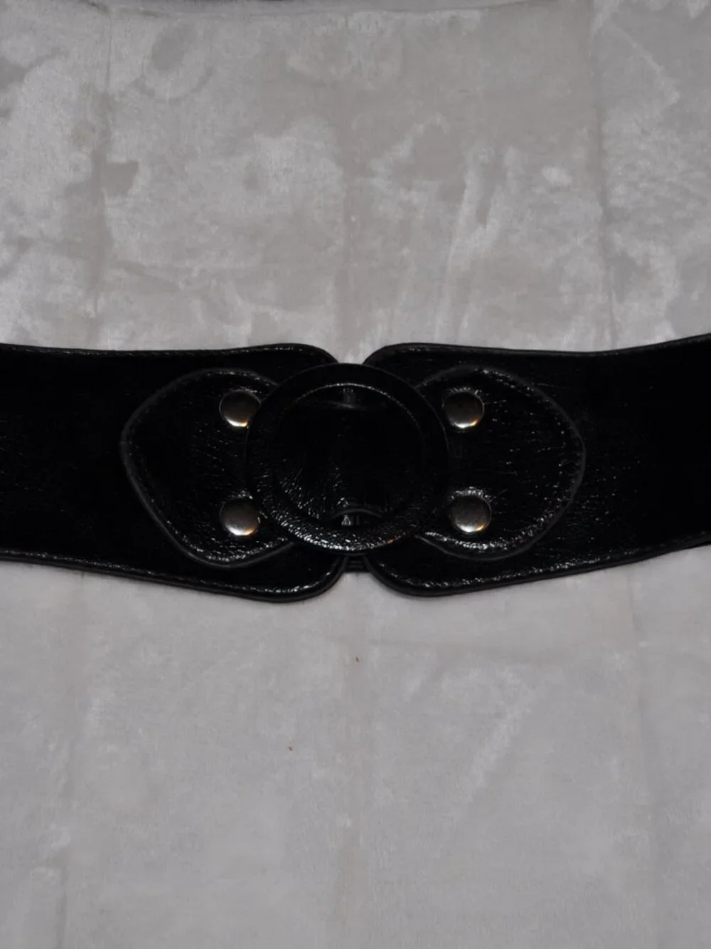 Women's Belt retro vintage Stretchy Cinch Belt 3 Inch Wide High Waist Faux Leath